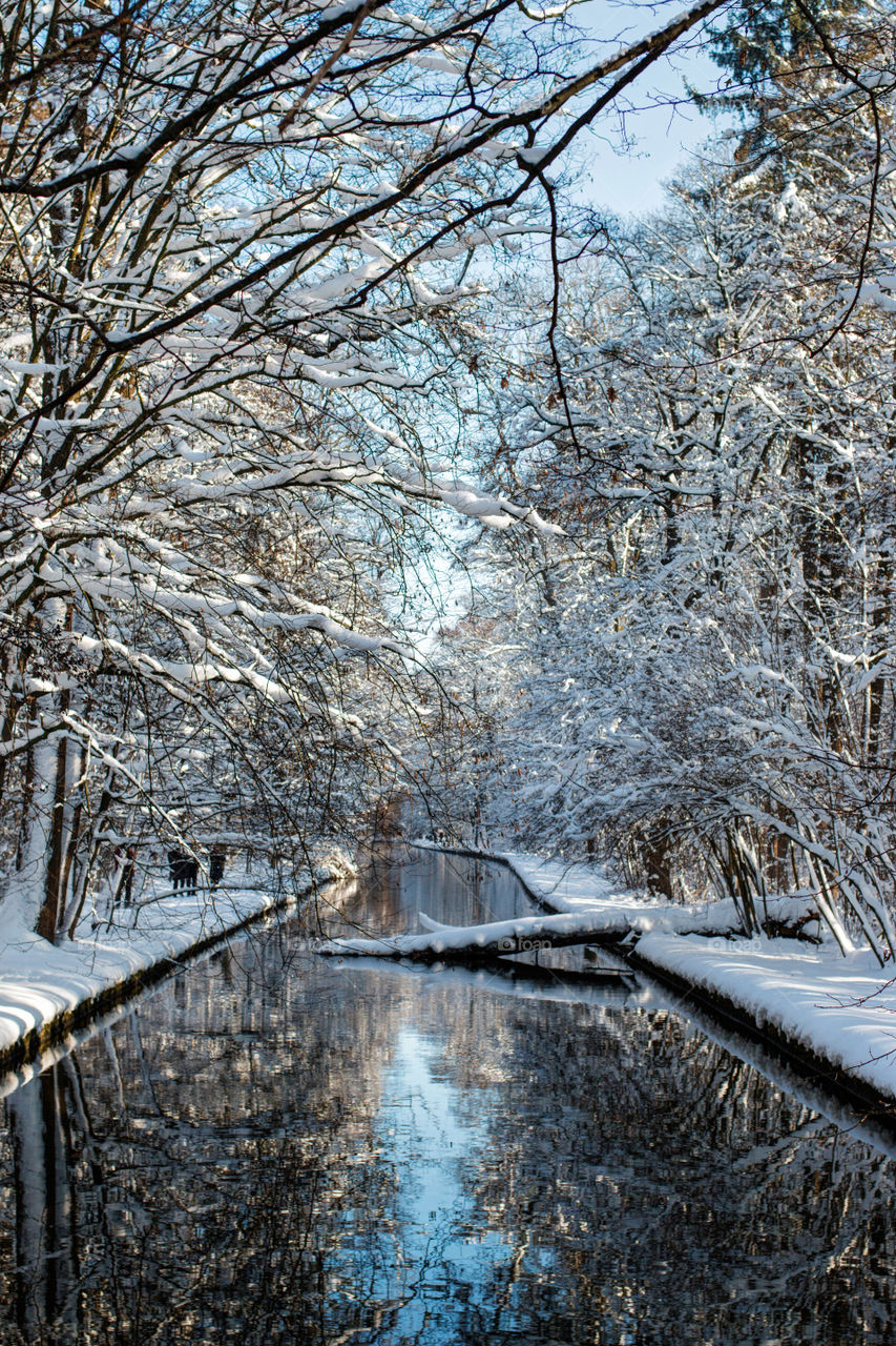 View of a river during winter