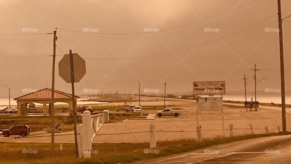 Texas City Dike. Back in old Days 1947 A ship Channel was dug by US Corps to provide deep water access from Texas City to the World. This Dike is the result from spoil, soil, mud, sand. 5 miles into Galveston Bay.