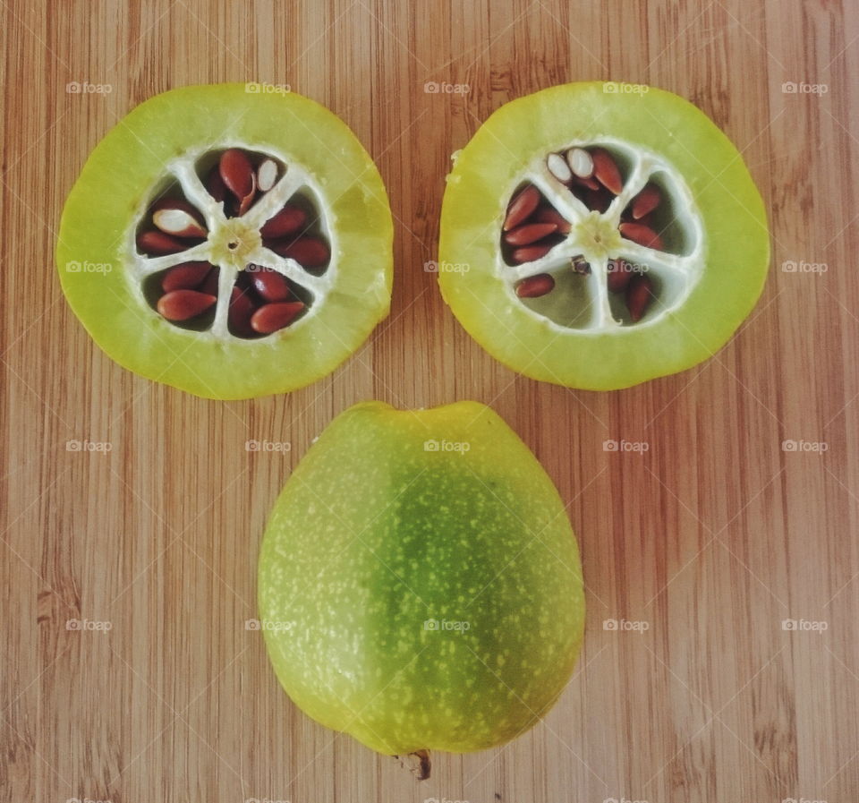 Flowering quince fruit