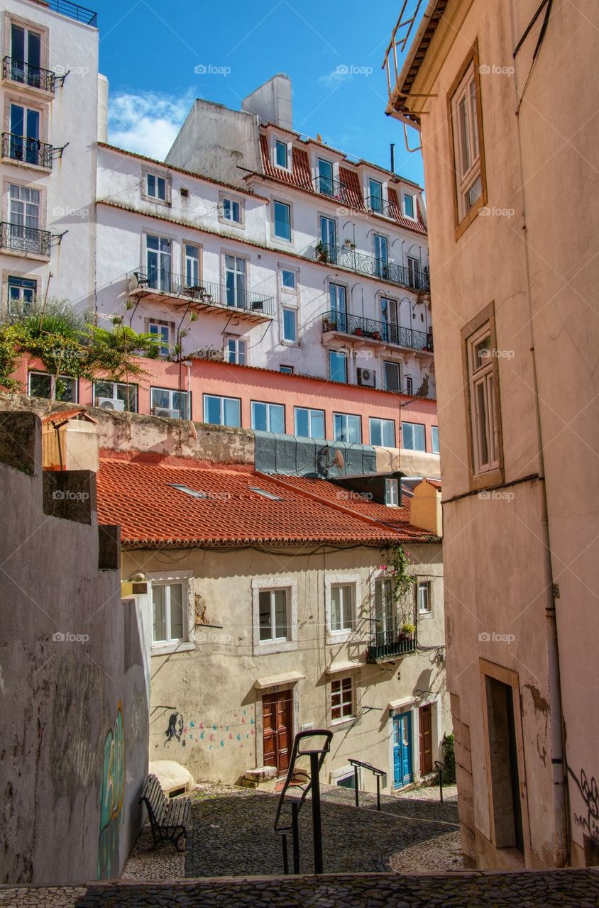 Hills and steps of lisbon 