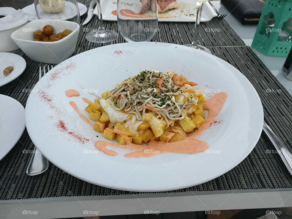 Expensive meal in Spain