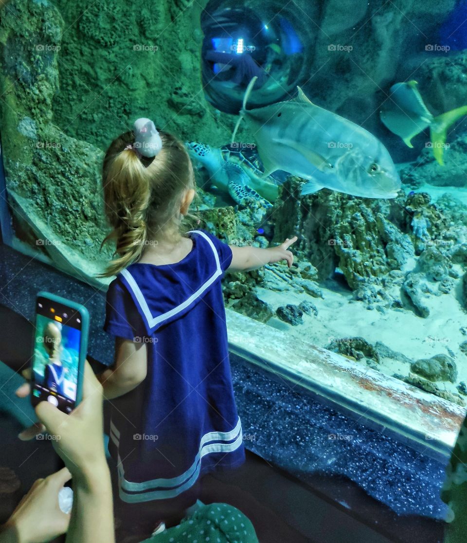 Baby in the aquapark