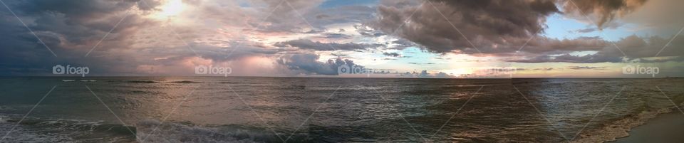 Sunset after Storm - Turtle Beach