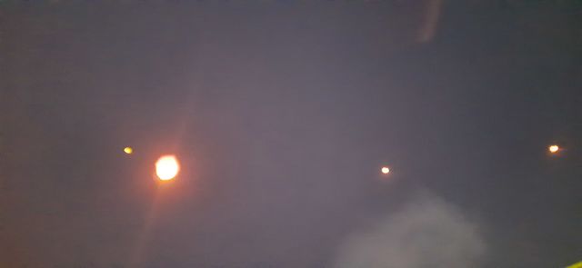 lamps in the sky