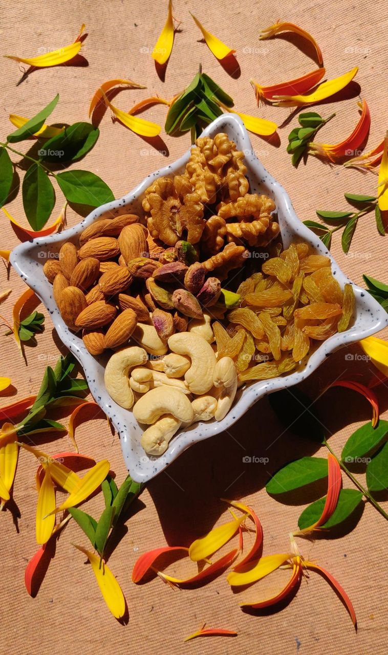 Healthy and tasty dry fruits which are very good for our health .