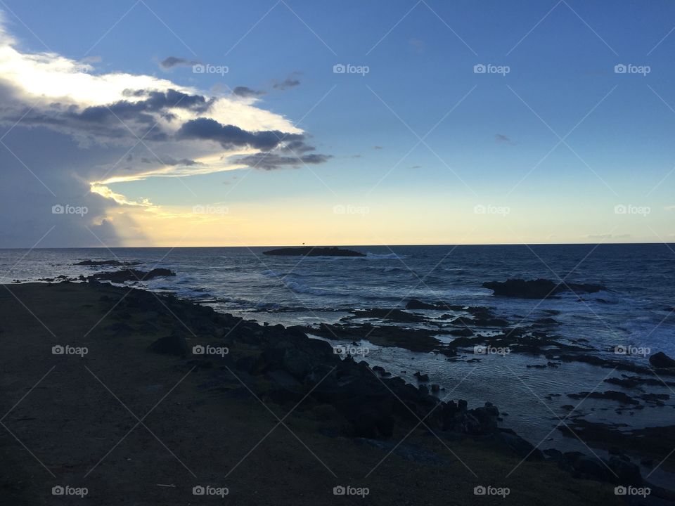 Water, Sunset, Sea, Beach, Ocean