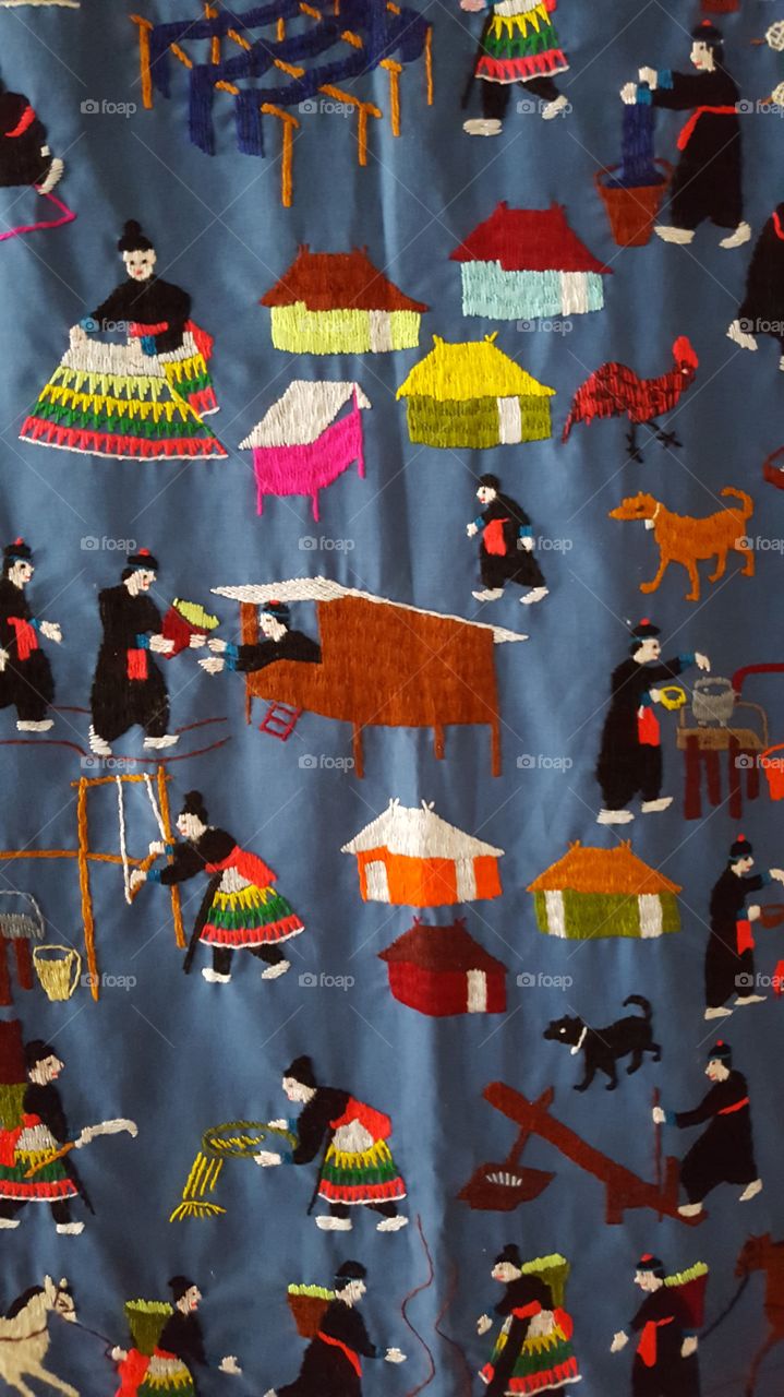 Hmong tapestry