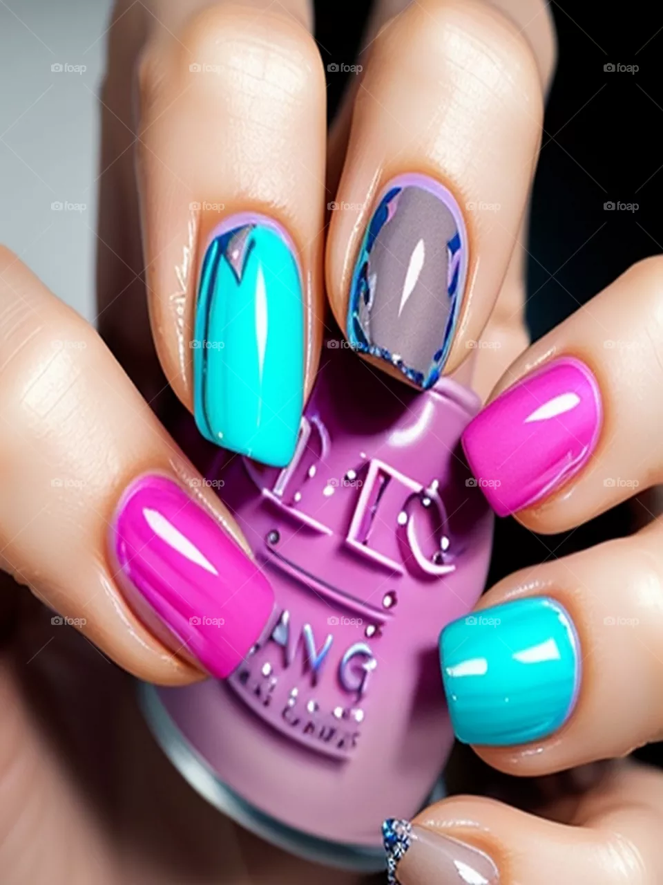 Dyeing on nails