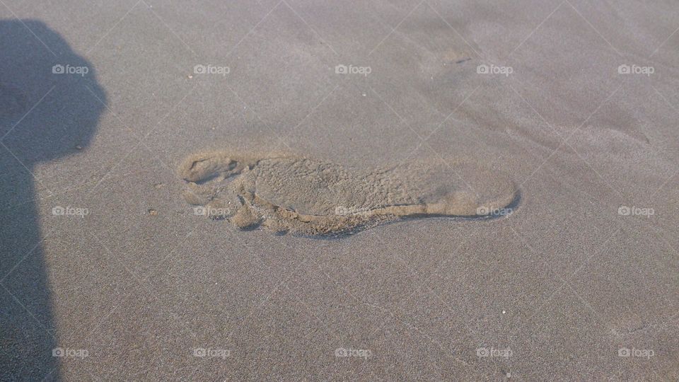 Huella en la arena