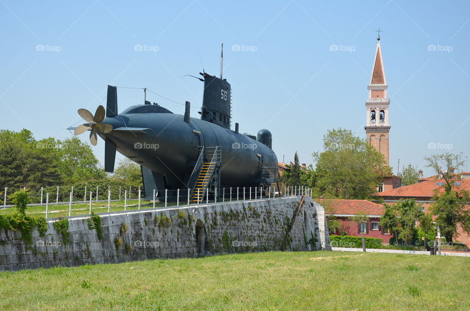 Submarine in Venice
