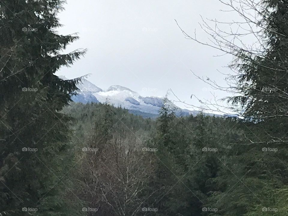 Snow on mountain