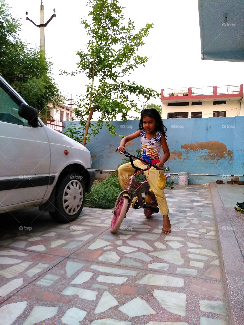 the first ride on "bi"cycle