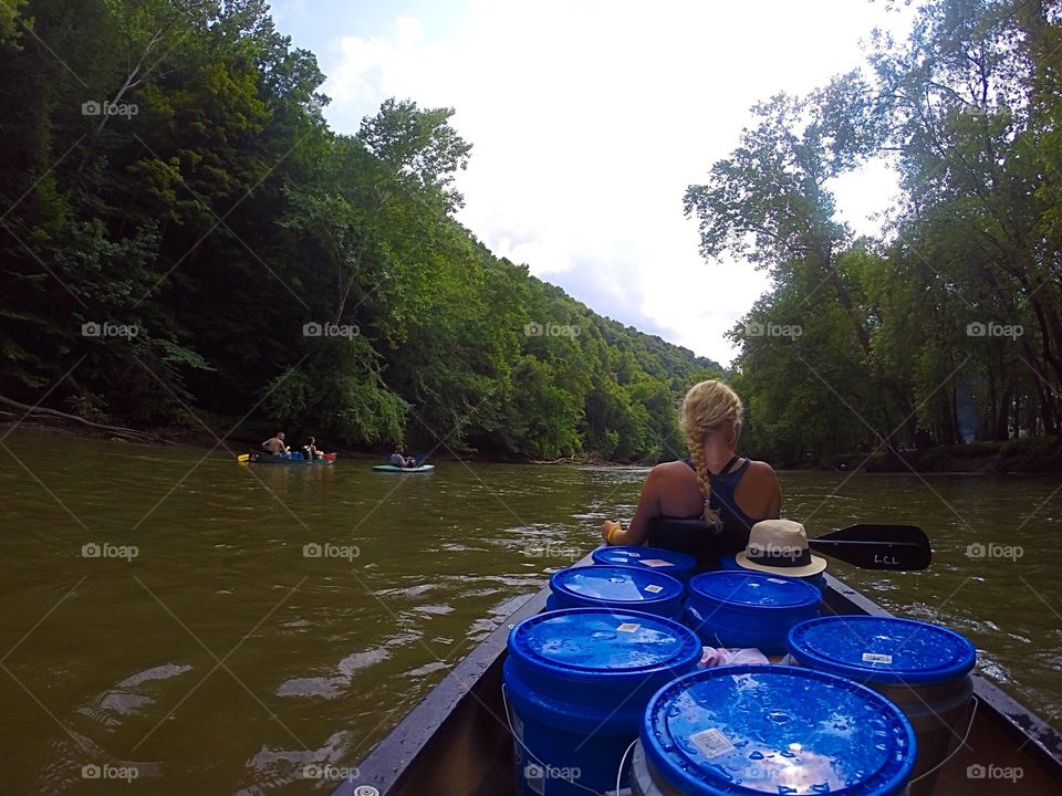 Canoe . Canoe trip in southern Ohio 