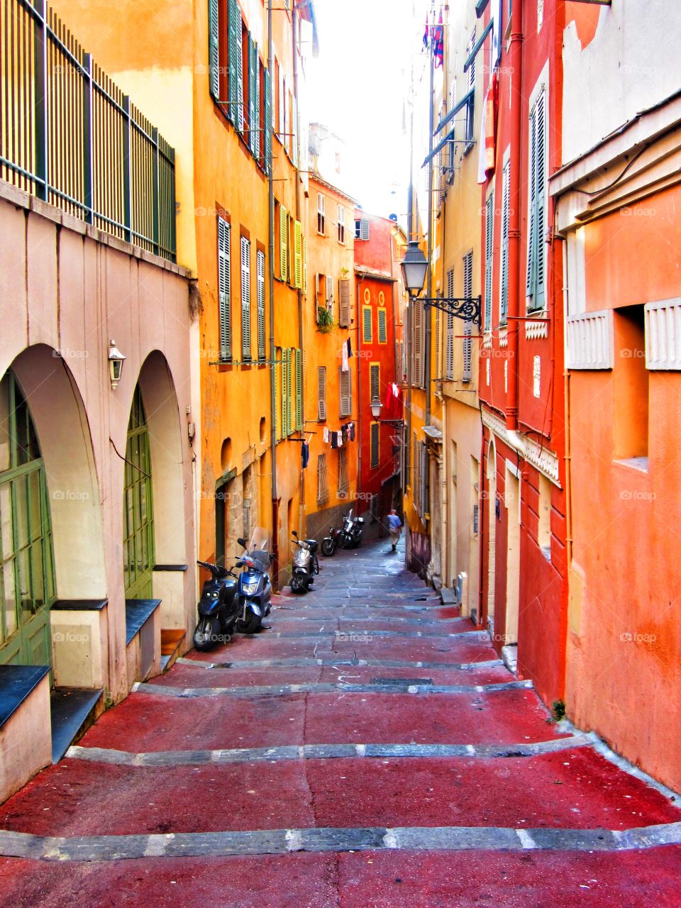 Streets of Nice, France.