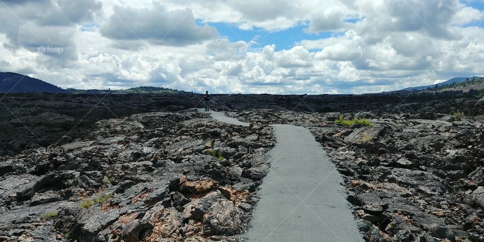 A walk through lava beds