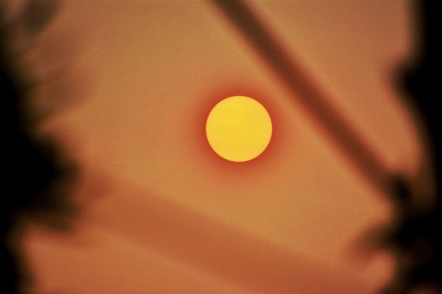 Smoky skies blocking the California sun. Not a sunset, 3:45pm Nov 9, 2018. California fires.