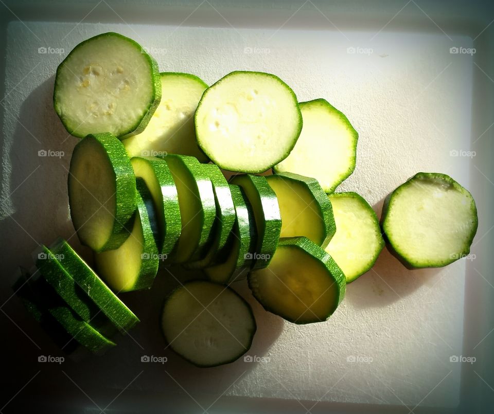 Sliced Zucchini