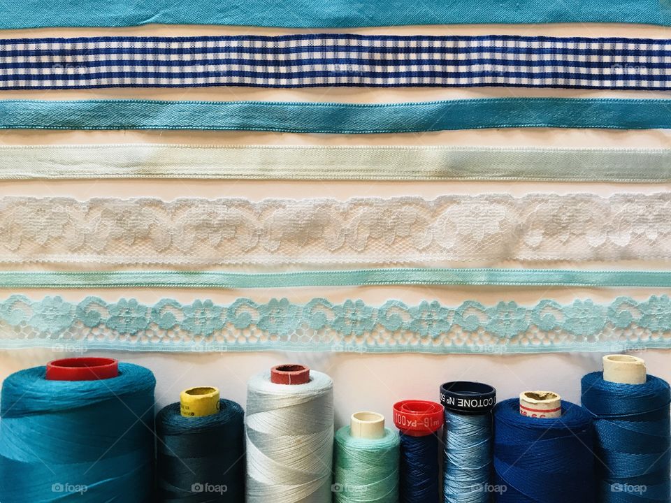 My blue strings and laces