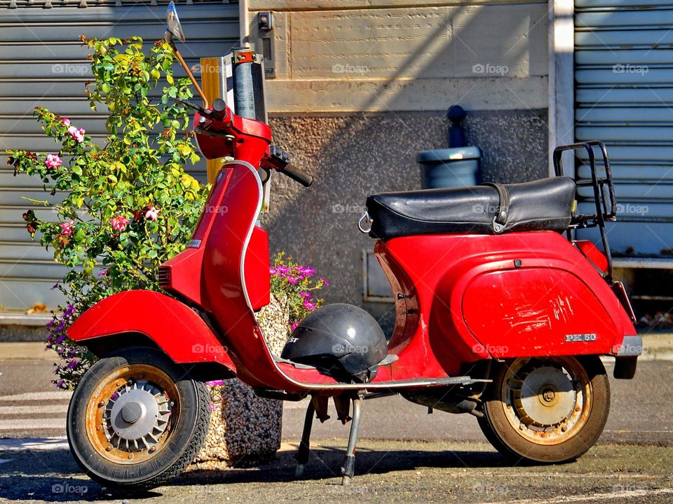 red motorbike