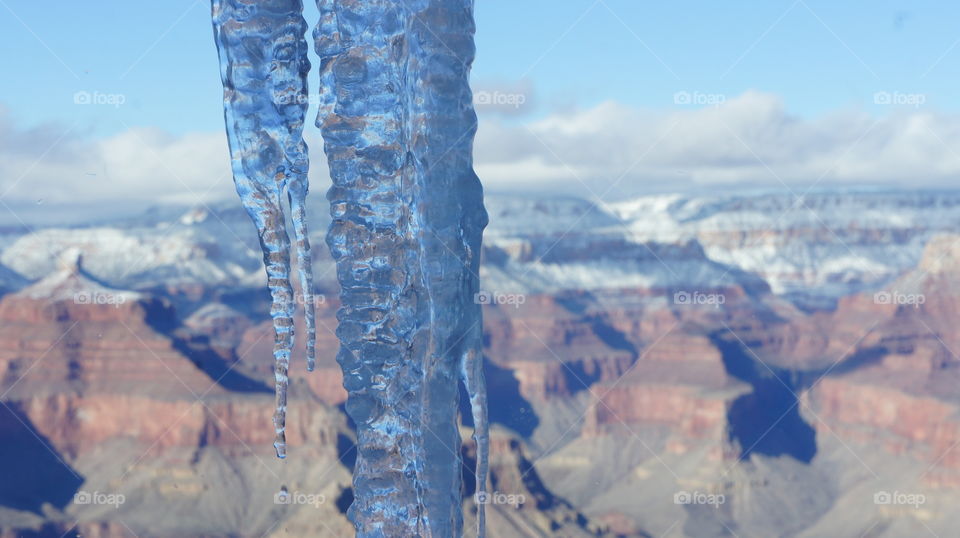 The Grand Canyon in winter time