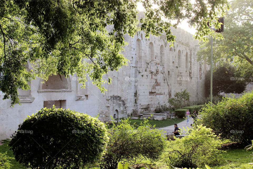 Golden Gate of Diocletian's Palace in City of Split