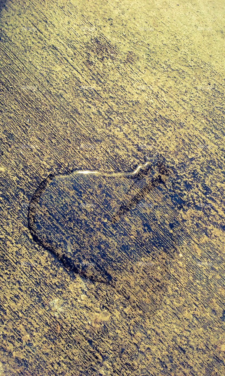 Heart shaped drop on street parking
