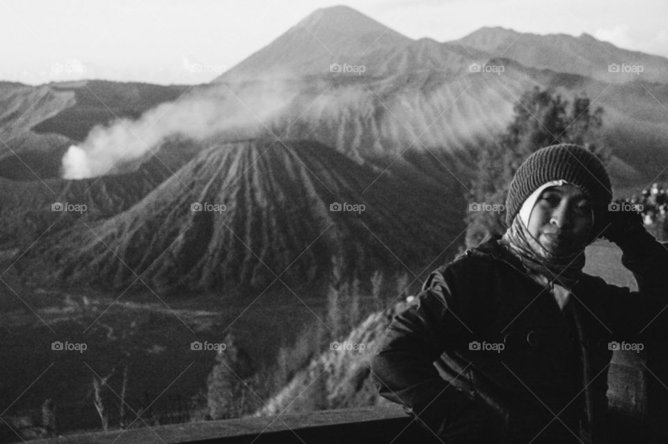 sunrise in Bromo mountain