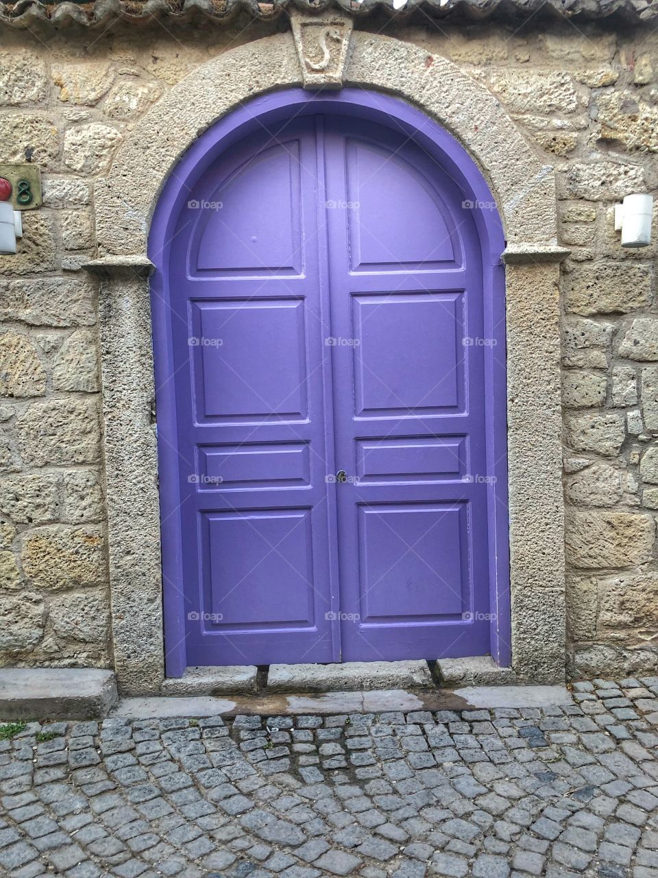 Purple door from Alacati