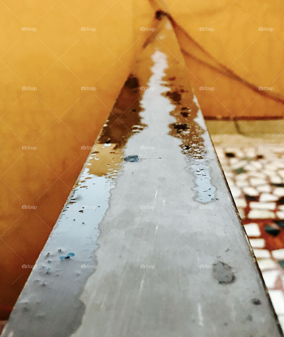 Railing After Raining