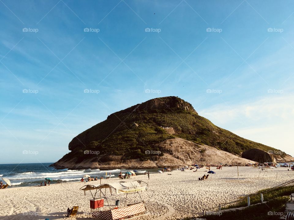 Pontal Rock at Recreio Beach, Río de Janeiro, Brazil 