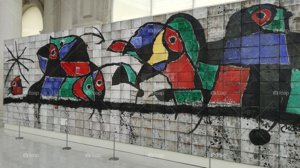 Mural de IBM joan miró