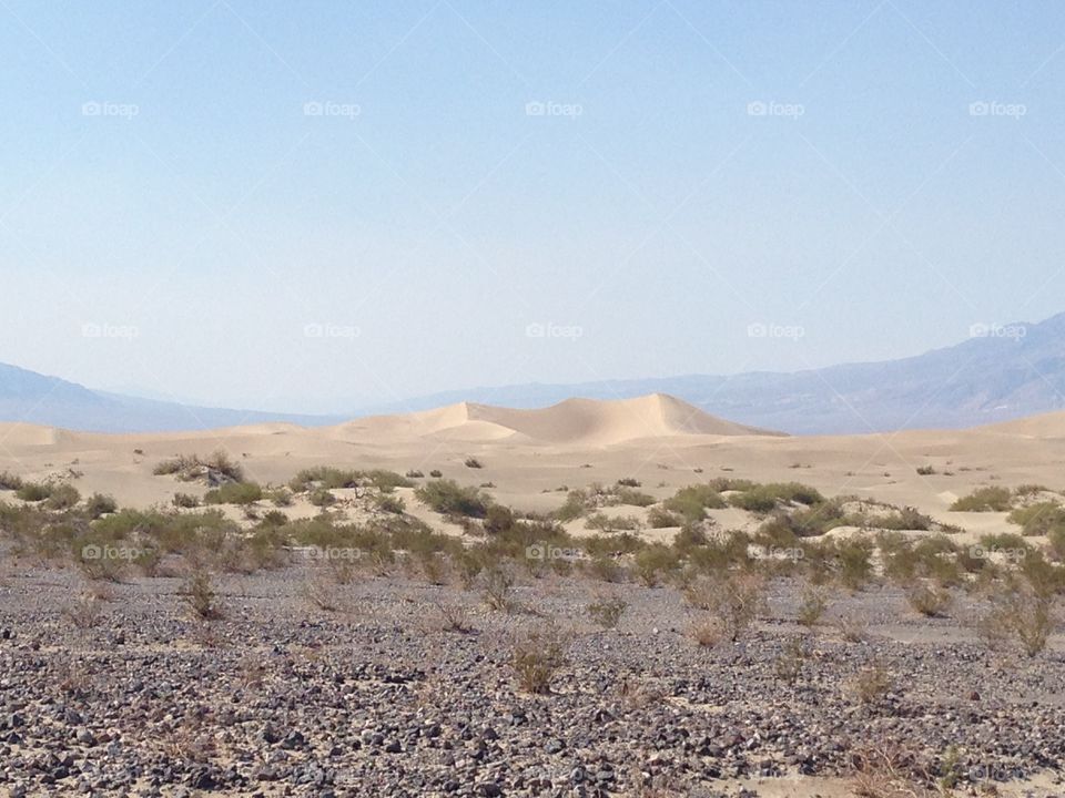 Mosquito dunes in the death valley,Nevada