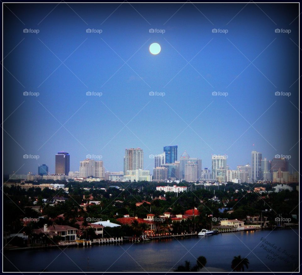 Full Moon Over FT Lauderdale