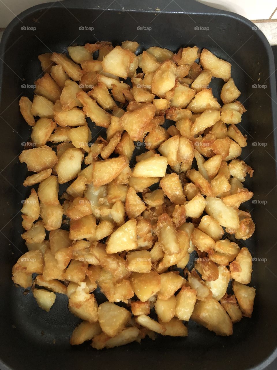 Homemade baked potatoes