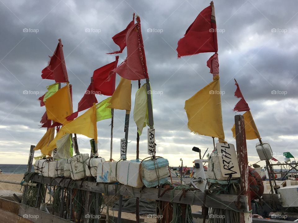 Flags for fishermen 