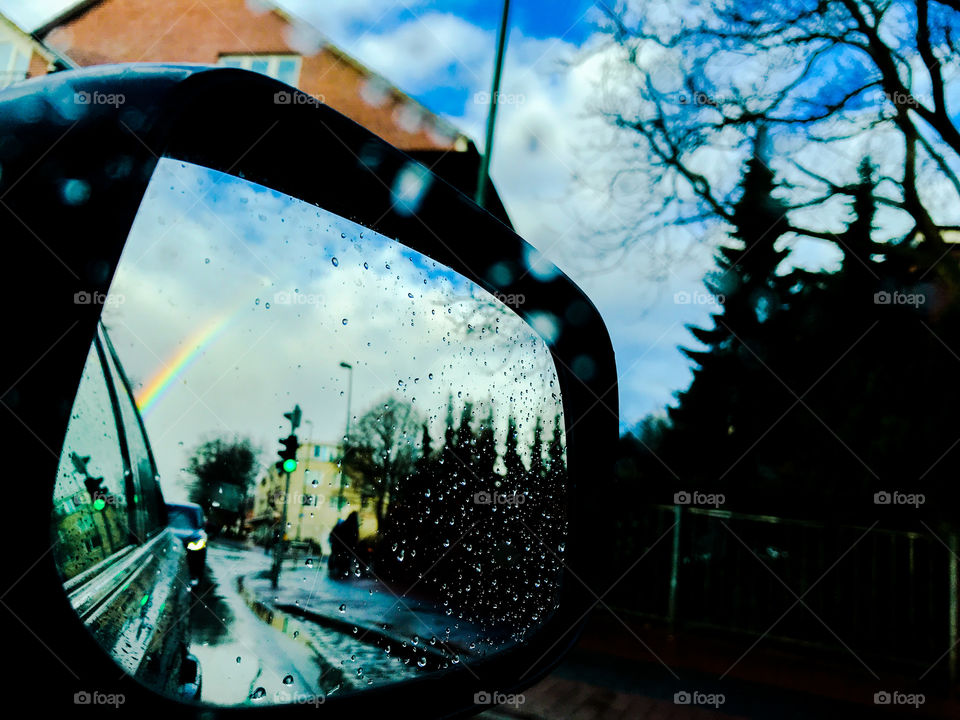 Rainbow in the mirror 
