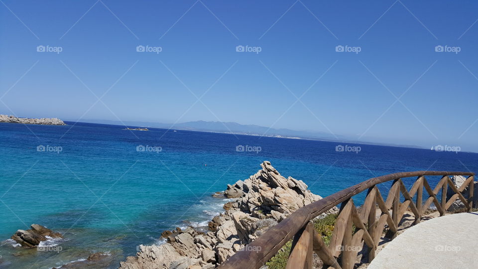 Panoramic view to the mediterraneo
