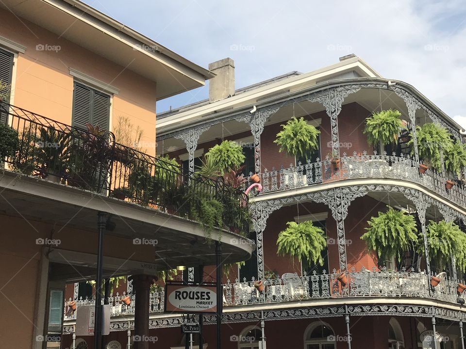 Like no where else in the world. The beautiful balconies of the French Quarter.