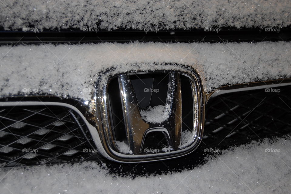 Honda in the Snow