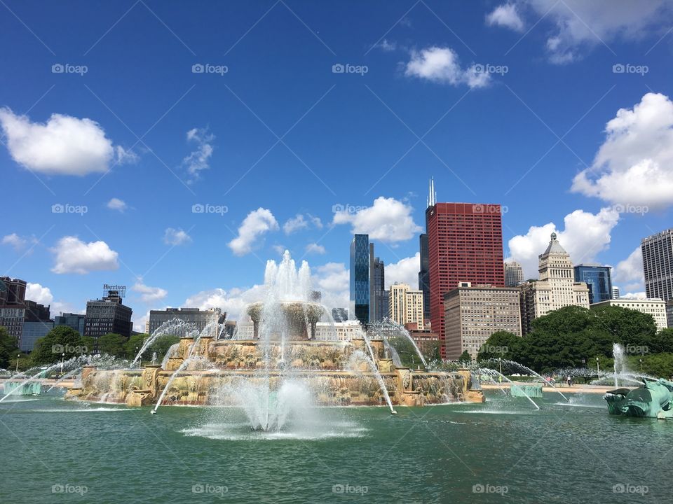 Buckingham Fountain, Chicago. #Fountain #Chicago