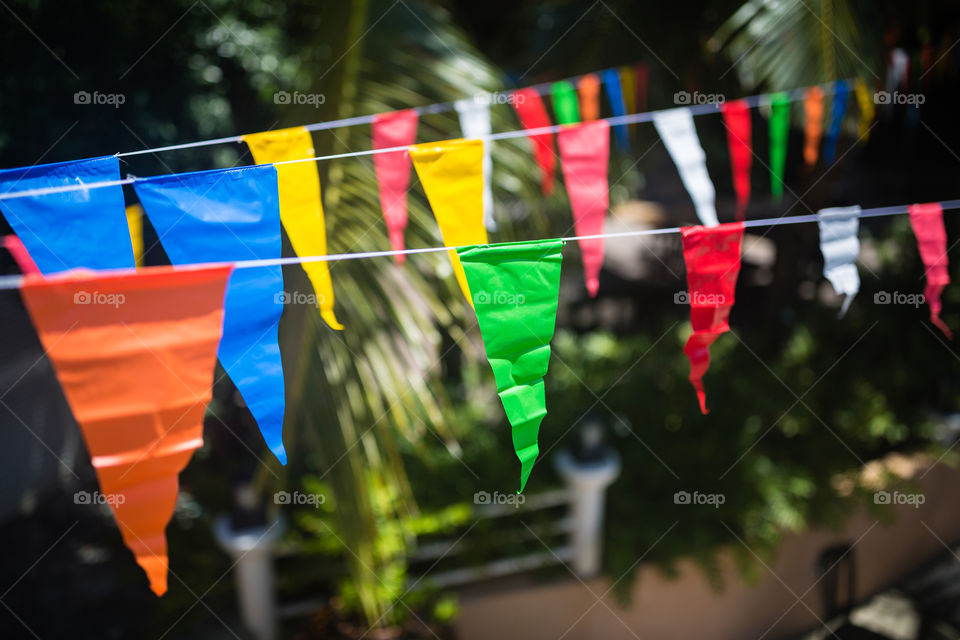 Colorful flags