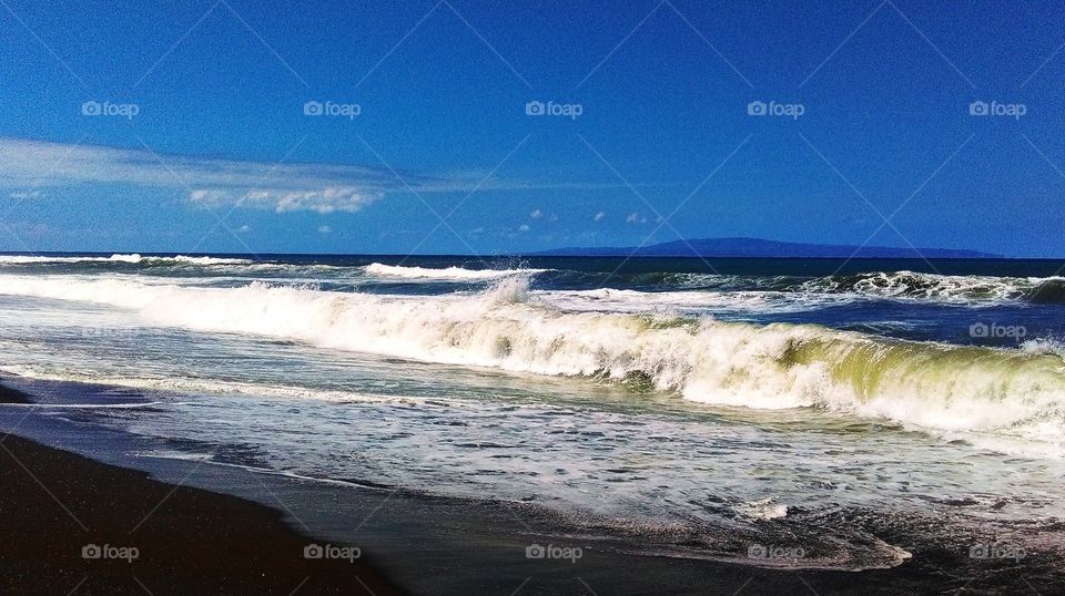 Calm day at Kubai beach in Bali...