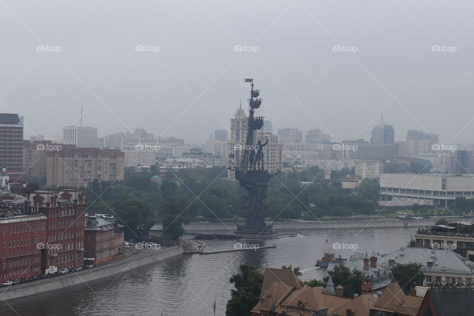 Peter the Great Statue in Moscow, Russia