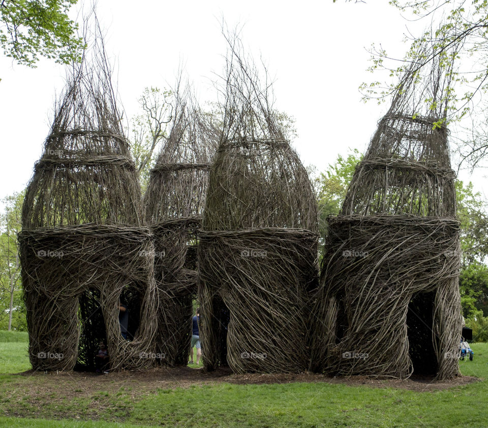 vine homes. houses made of vines
