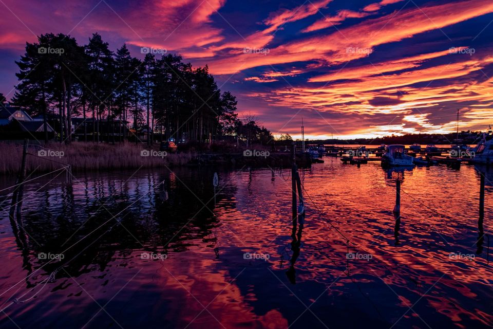 The powerful sunset ever .
the colorful sunset indeed. 
New years eve photography