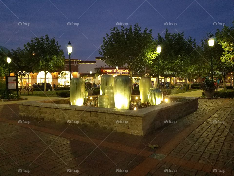Fountain at the Waterfront by Starbucks