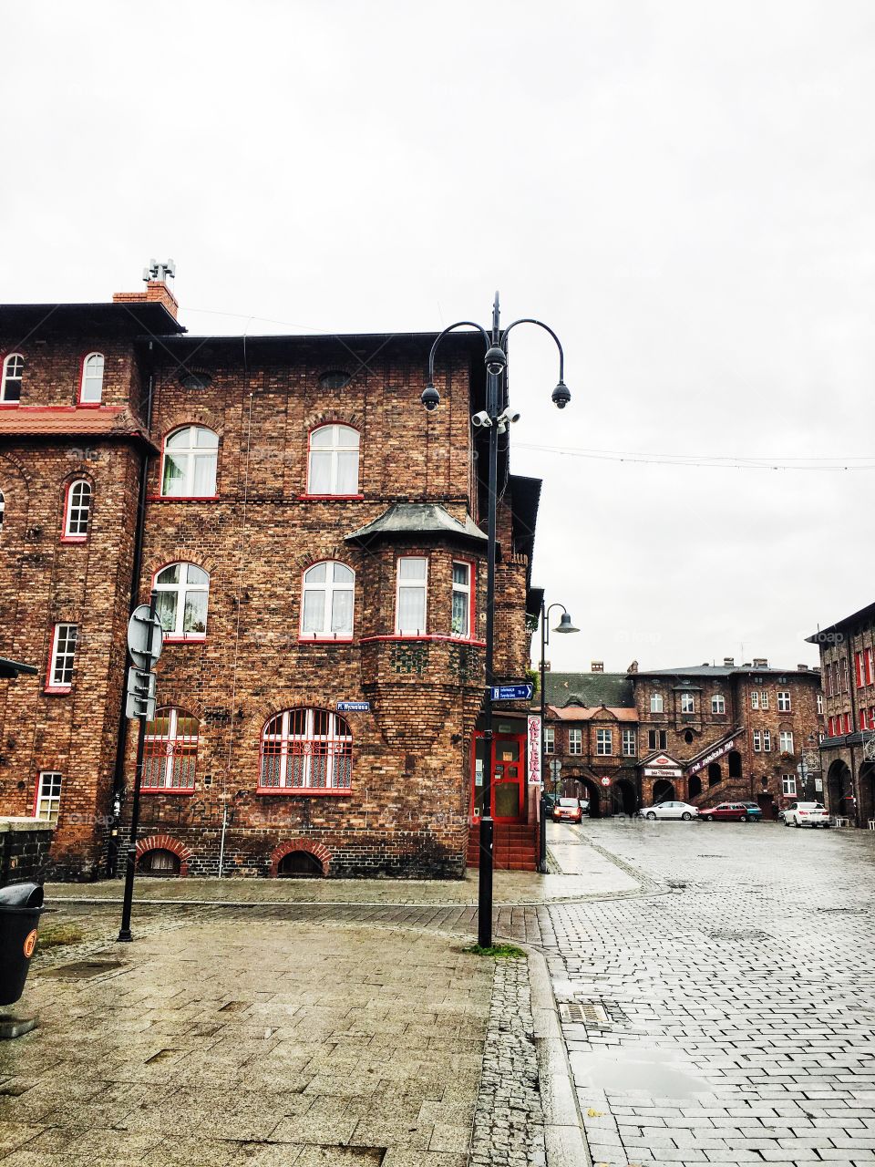 Rainy day in Nikiszowiec, Poland