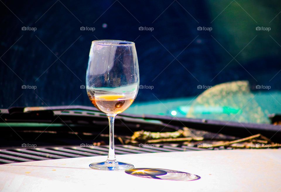 After a long day of work, wine