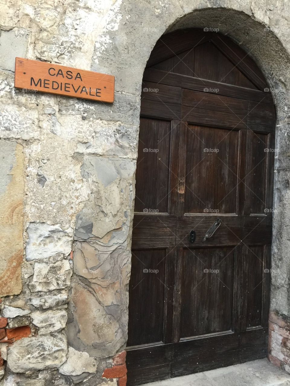 Italy old entrance door 