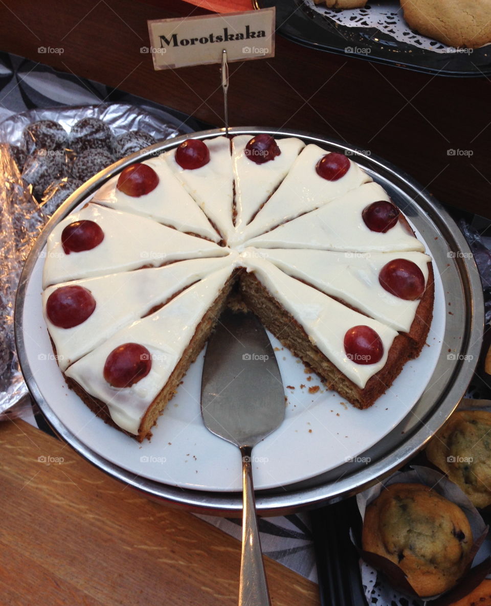 Carrot cake in Stockholm.